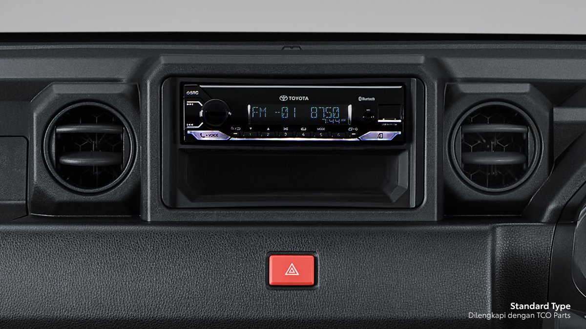 Hilux Rangga — 1DIN Audio with Bluetooth Coin Box