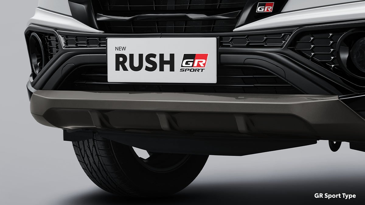 Rush — New Black Glossy Design Front Bumper Spoiler
