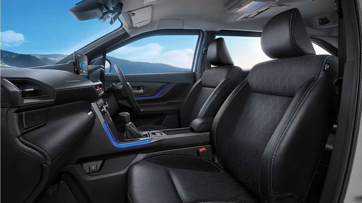Veloz Hybrid — New Sophisticated Black Seat Material