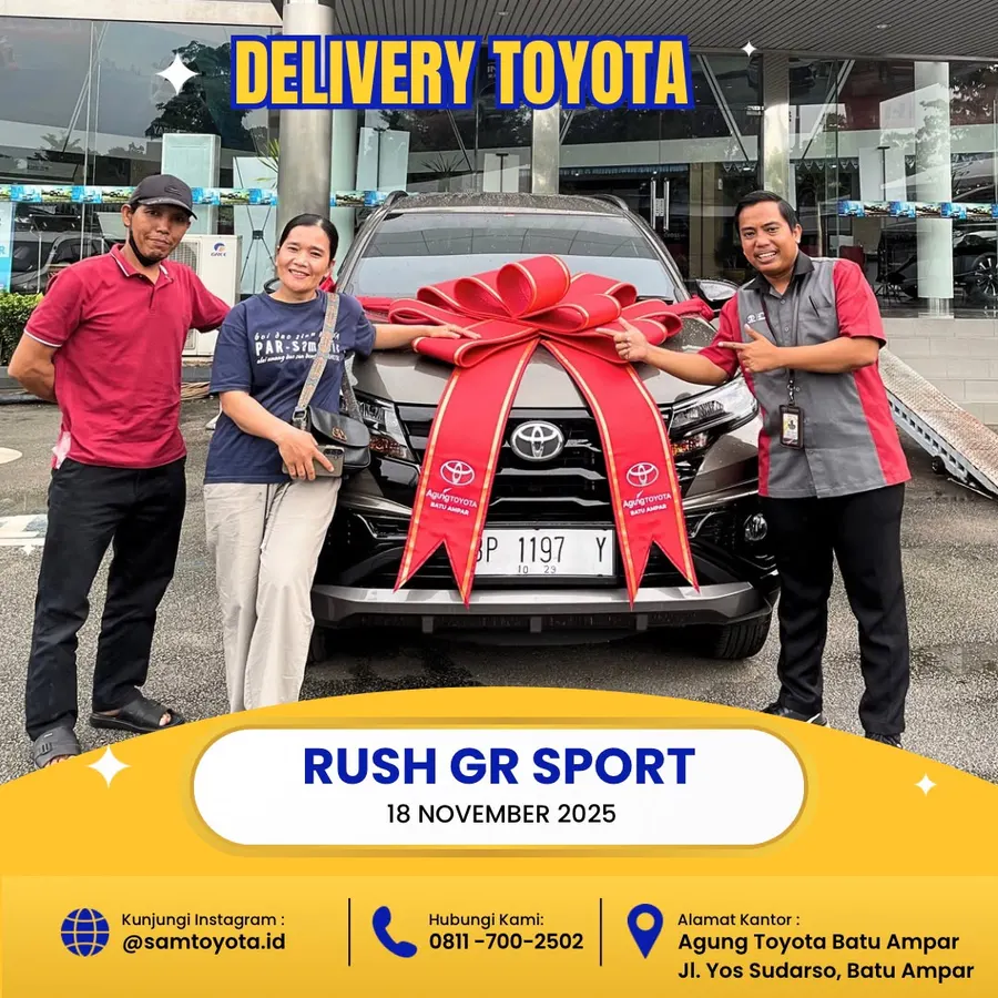 Serah terima unit Toyota Rush GR Sport bersama Kak Nuri & Keluarga