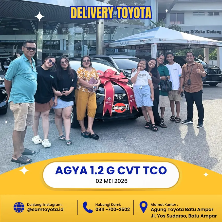Serah terima unit Toyota Agya bersama Kak Yolanda Sirait