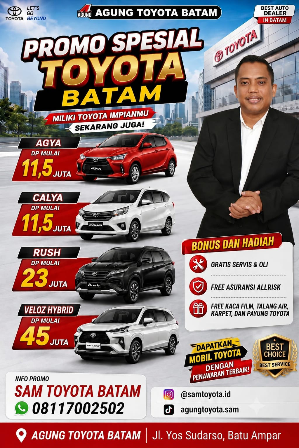 Flyer promo spesial Toyota Batam